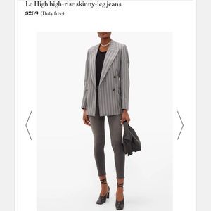 FRAME Le High Skinny Raw Edge High Rise Jeans